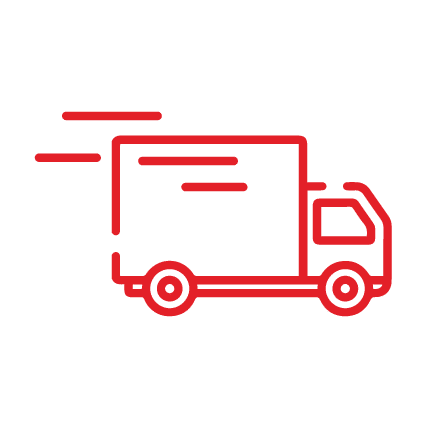 picto rouge d'un camion express