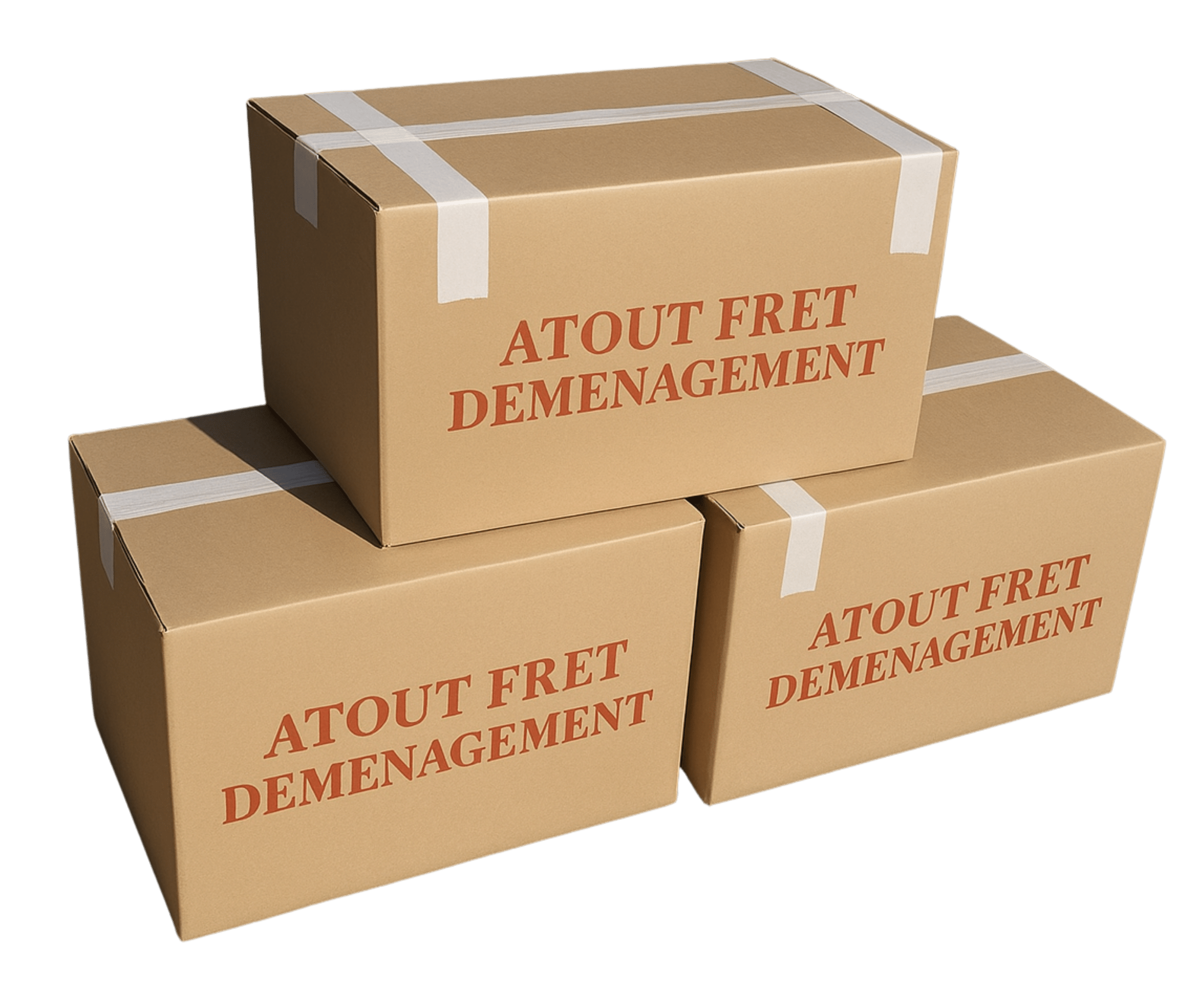 image détourée des cartons de déménagement d'Atout Fret